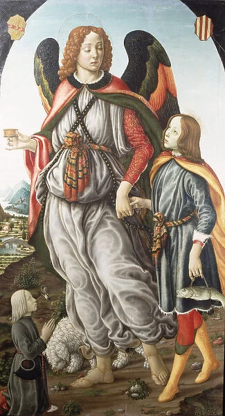 Tobias and the Archangel Raphael (tempera on panel)