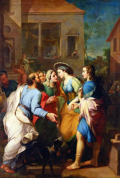 Tobias Presenting Sarah to his Father, 1733 (oil on canvas)