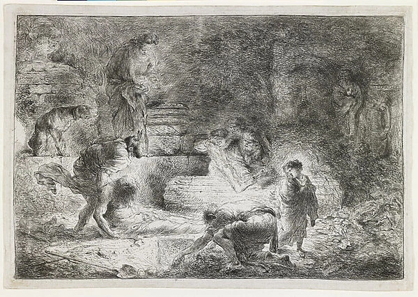 Tobit Burying the Dead, c. 1650