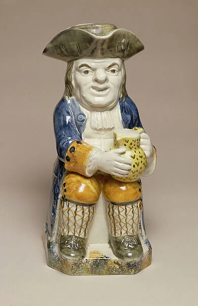 Toby Jug, made in Staffordshire, c. 1790-1810 (earthenware)
