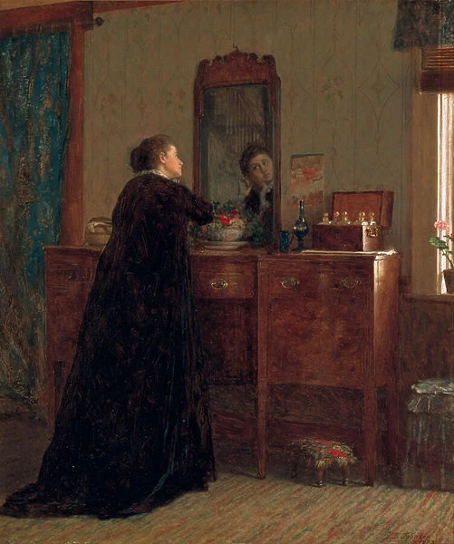The Toilet, 1873 (oil on academy board)