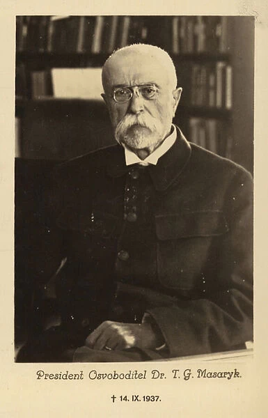 Tomas Garrigue Masaryk (b  /  w photo)