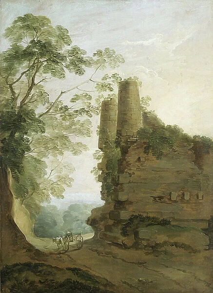 The Tomb of the Horatii and Cuiatii, 1792 (oil on board)