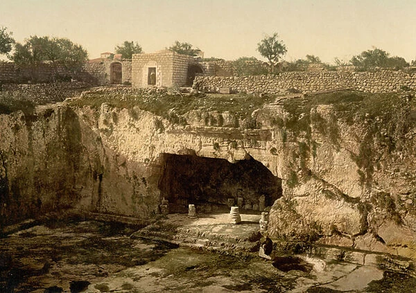 Tombs of the kings, Jerusalem, Holy Land, c. 1890-c. 1900 (photochrom print)