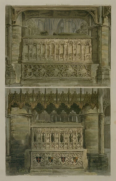 The Tombs of Richard the Second and Edward the Third, plate 34 from