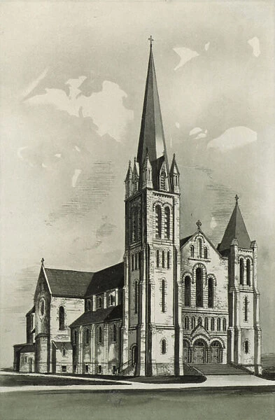 Toronto: St Patricks Church, McCaul Street, Redemptorist Fathers (litho)