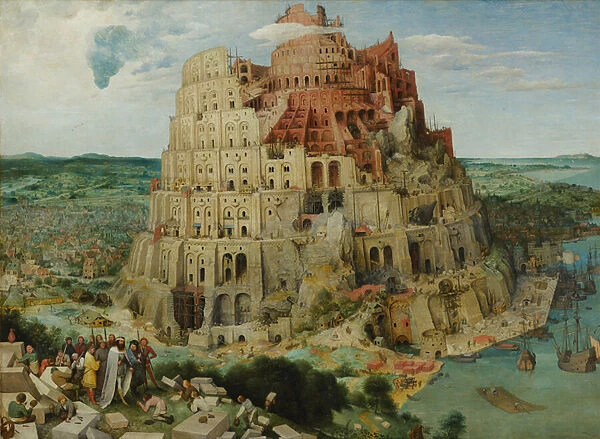 The Tower of Babel, 1563 (oil on wood)