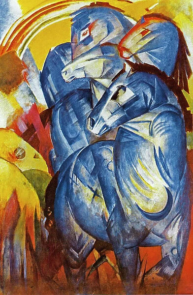 A Tower of Blue Horses, 1913 (oil on canvas)