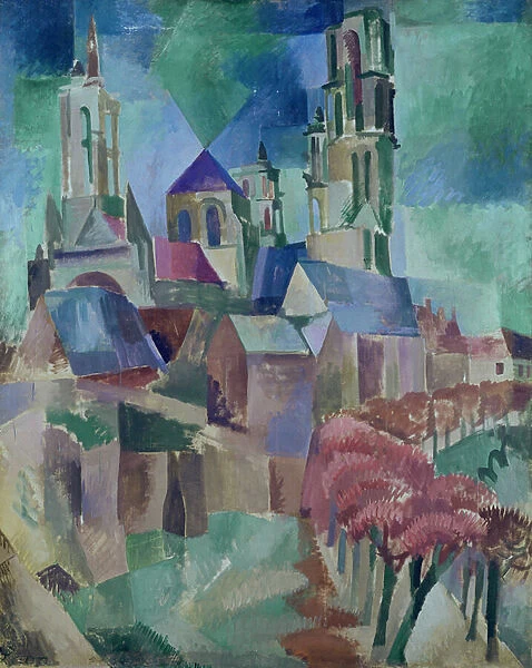 The Towers of Laon, 1911 (oil on canvas)