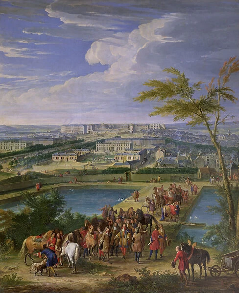 The Town and Chateau of Versailles from the Butte de Montboron, where Louis XIV