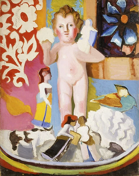 Toys, 1943 (oil and pencil on canvas)
