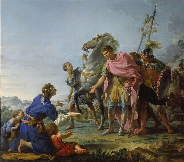 Trajan (53-117) Showing Mercy, 1765 (oil on canvas)