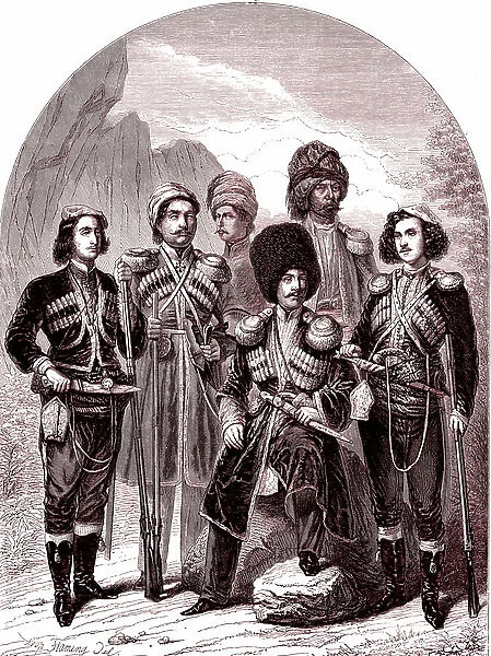 The Transcaucase and Georgia.Russia in 1865. (Engraving)