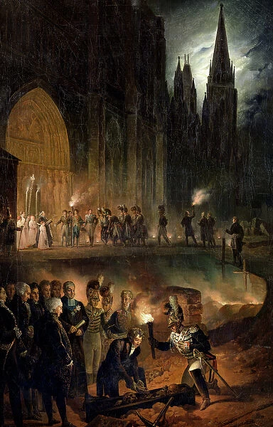 Transferring the Bones of the Royal Family to the Church of St. Denis, 18th January 1817
