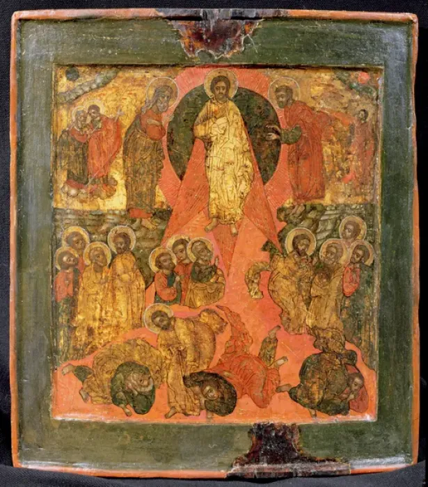 Framed Print : The Transfiguration (tempera on panel)