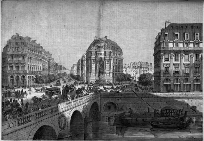 Framed Print : Transformations of Paris under the Second Empire, Haussmann Paris