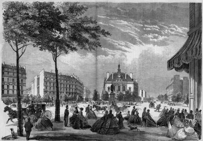 Framed Print : Transformations of Paris under the Second Empire, Paris Haussmann