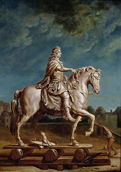 Transporting the Equestrian Statue of Louis XIV from the Workshop at the Convent