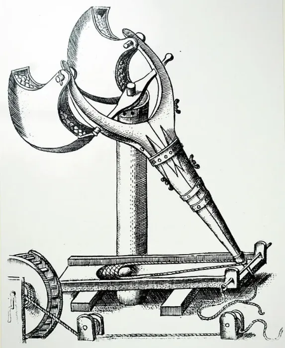 Framed Print : A trebuchet