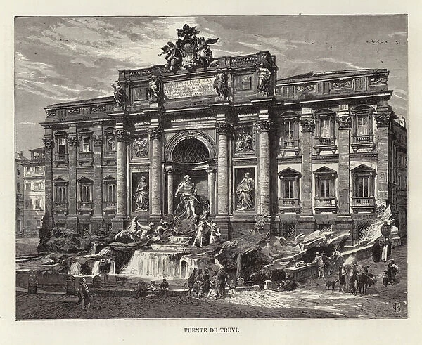 The Trevi Fountain (engraving)