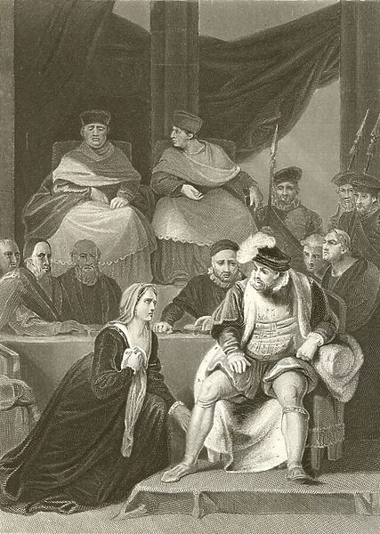 Trial of the marriage of Henry VIII (engraving)