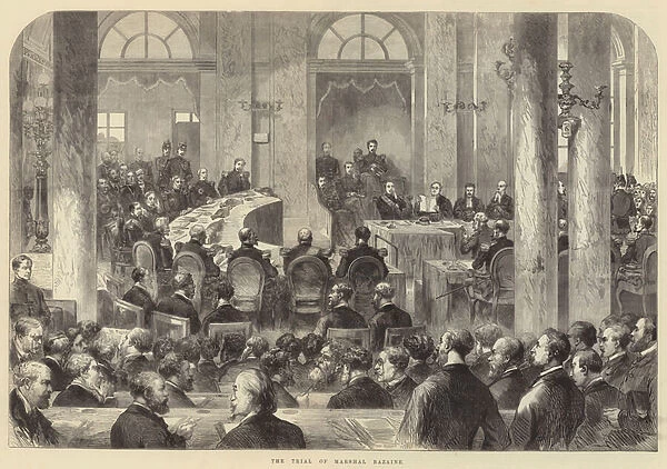 The Trial of Marshal Bazaine (engraving)