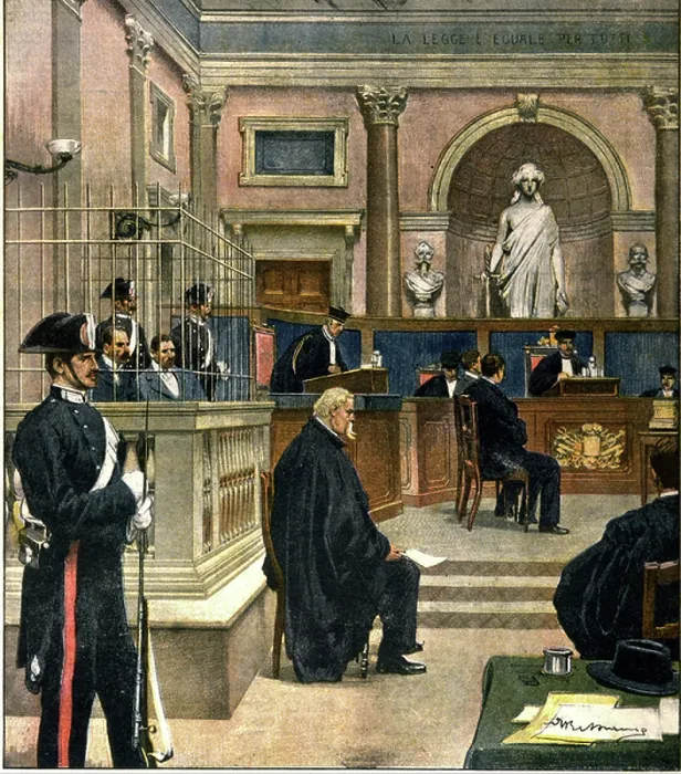 Framed Print : Trial for the murder of E
