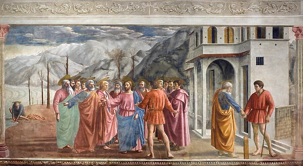 The Tribute money, 1428- 1480s (fresco)