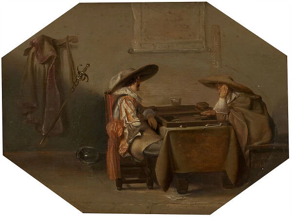 Tric-Trac Players, 1628 (oil on panel)
