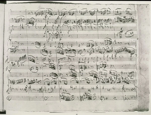 Trio in G major for violin, harpsichord and violoncello (K 496) 1786 (11th page)