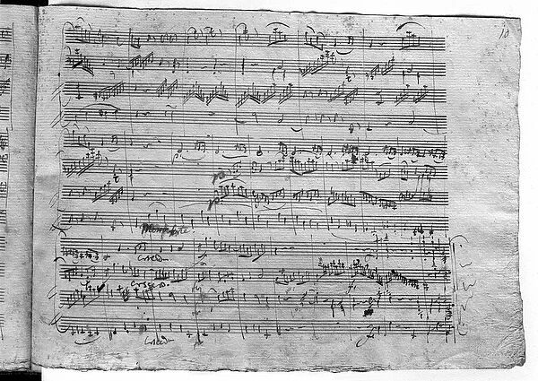Trio in G major for violin, harpsichord and violoncello (K 496) 1786 (19th page)