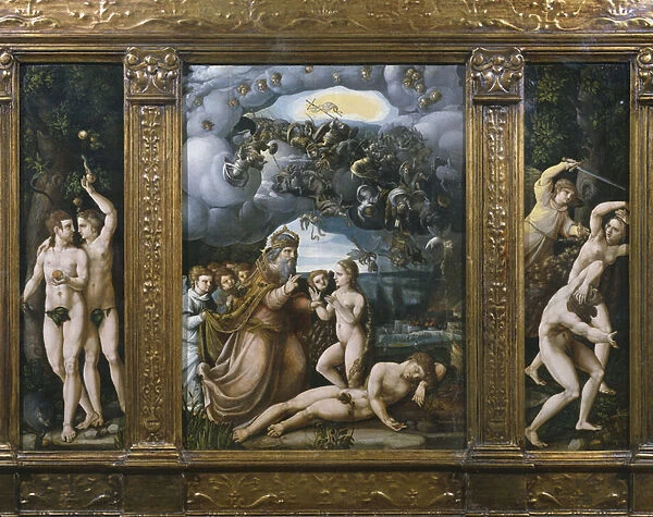 Triptych of the Creation, Adam and Eve, Creation of Eve