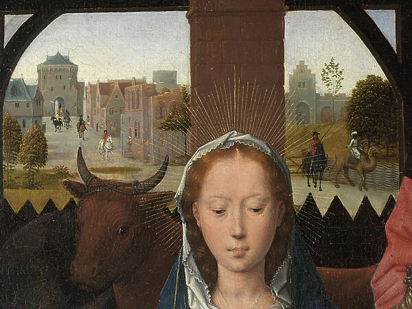 Detail of the Triptych of Jan Floreins, 1479 (oil on panel)