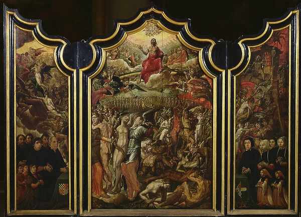 Triptych of the Last Judgement, 1555 (oil on panel)