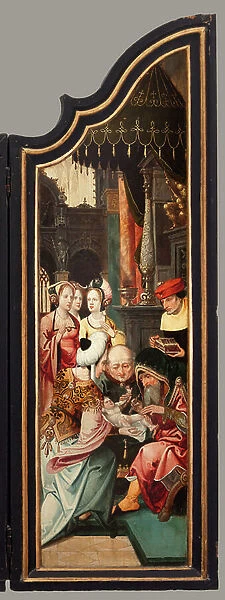 Triptych. Maarten de Vos. 16th century. Oil on wood. Altarpiece opened right wing