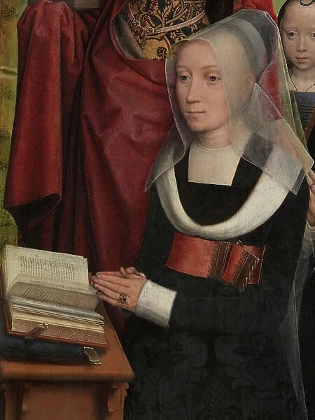 Detail of the Triptych of Willem Moreel, 1484 (oil on panel)
