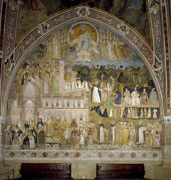 Triumph of the Catholic Church and the Dominican order. Chapel of the Spagniards (Fresco