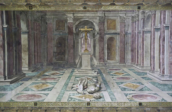 The Triumph of Christianity, in the Room of Constantine, Raphael Rooms, c. 1585 (fresco)