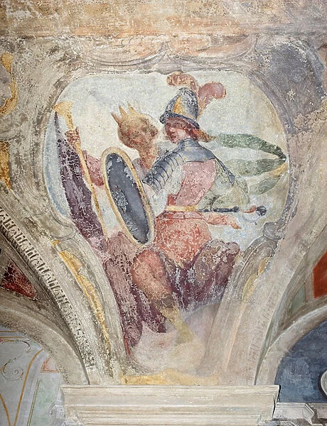 The triumph of David, detail, c. 1620-29 (fresco)