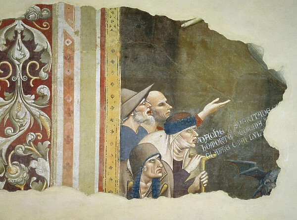 The Triumph of Death, fragment depicting beggars, 1348 (fresco)