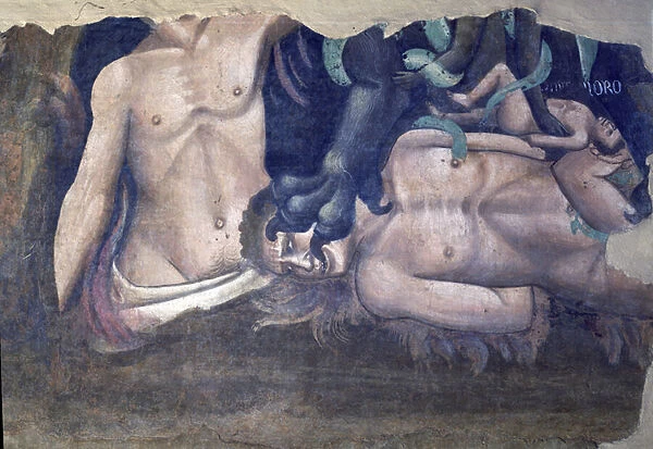 The Triumph of Death, detail of the tormentation of the damned, 1348 (fresco)