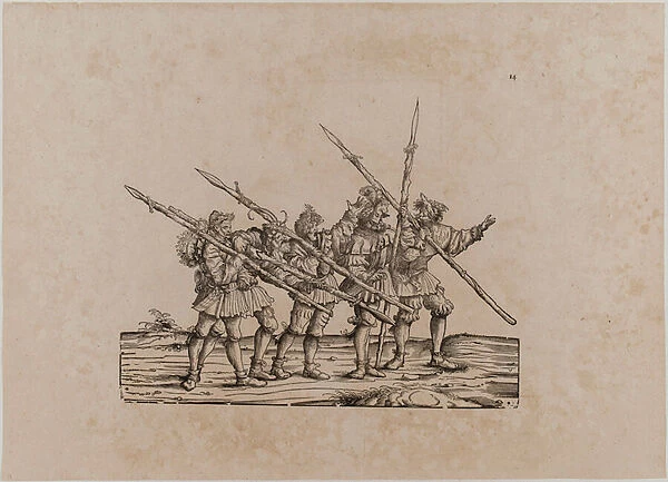 The Triumph of Emperor Maximilian I: Fourteenth Plate, The Bear Hunters, 1512-1519