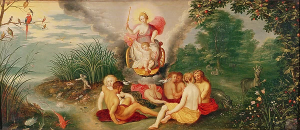 The Triumph of Venus and of Love (oil on panel)