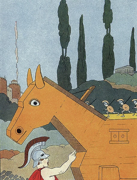 The Trojan horse, 1926 (Illustration)