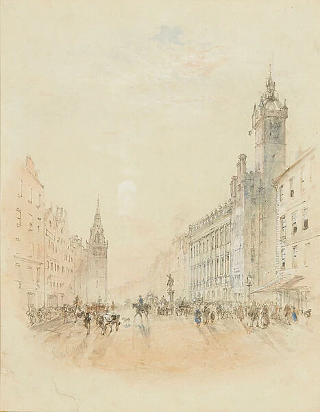 Trongate, Glasgow (pencil and watercolour)