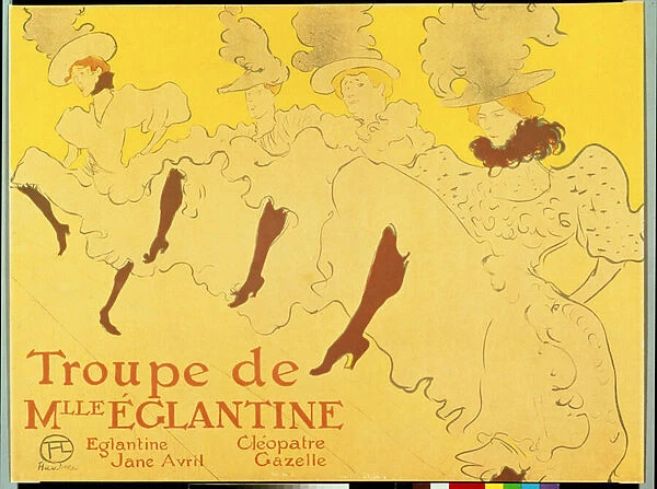 The Troupe of Mademoiselle Eglantine, 1896 (colour litho)