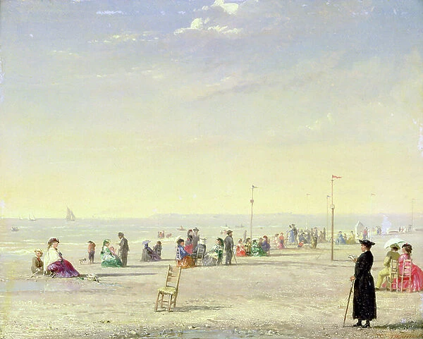 Trouville, 1869 (oil on panel)