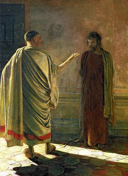 What is Truth? (Christ and Pilate) 1890 (oil on canvas)