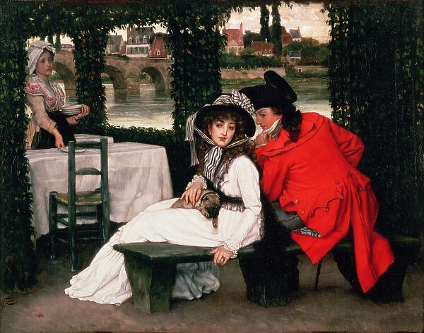 A Tryst at a Riverside Cafe, c. 1869