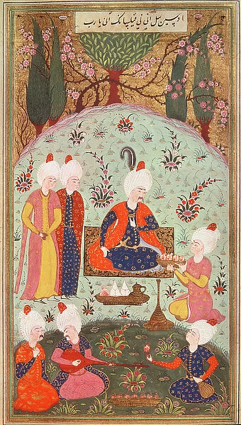 TSM H. 804 & H. 806 The Crown Prince celebrating victory with a meal in the garden